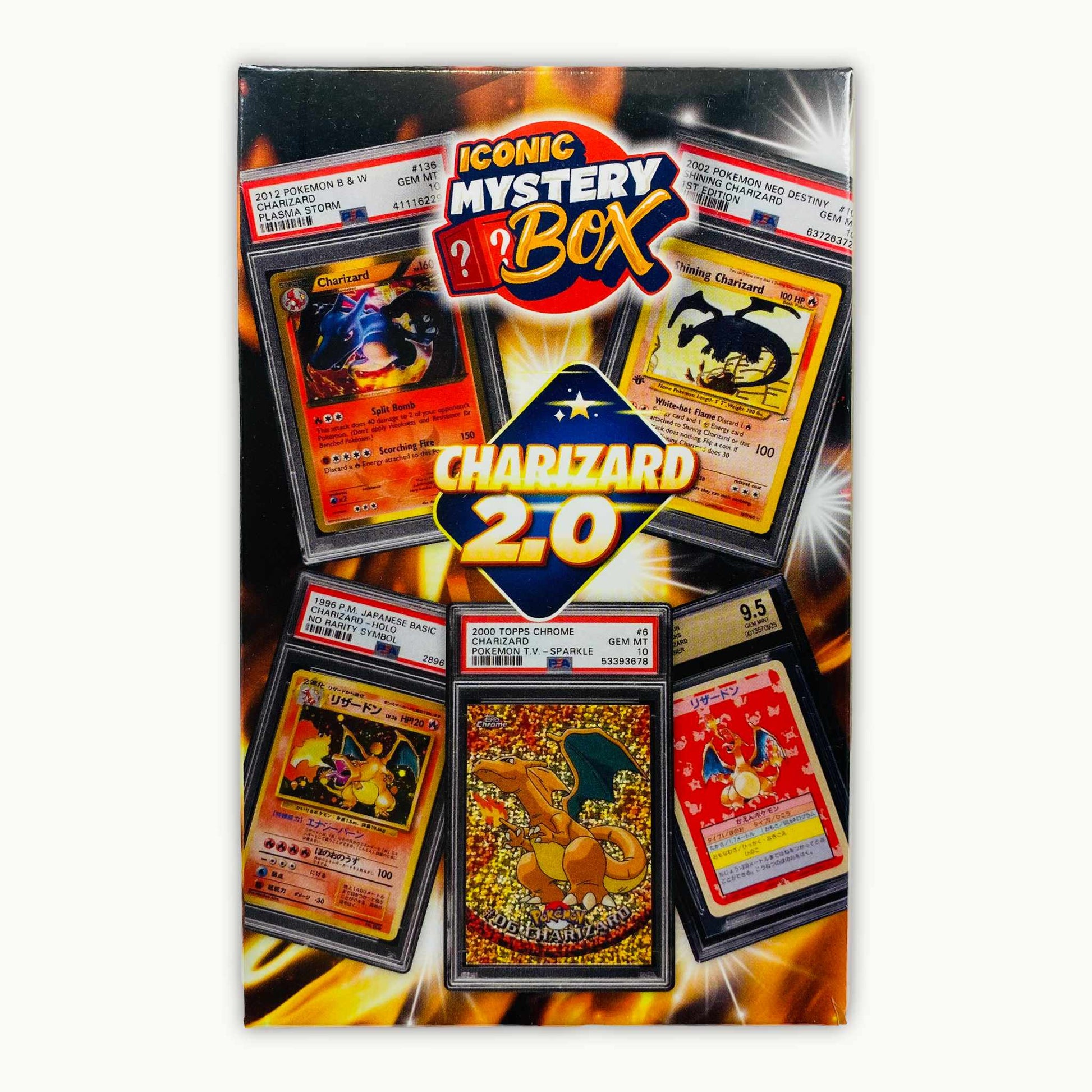 Frontside of Iconic Mystery Box Charizard 2.0