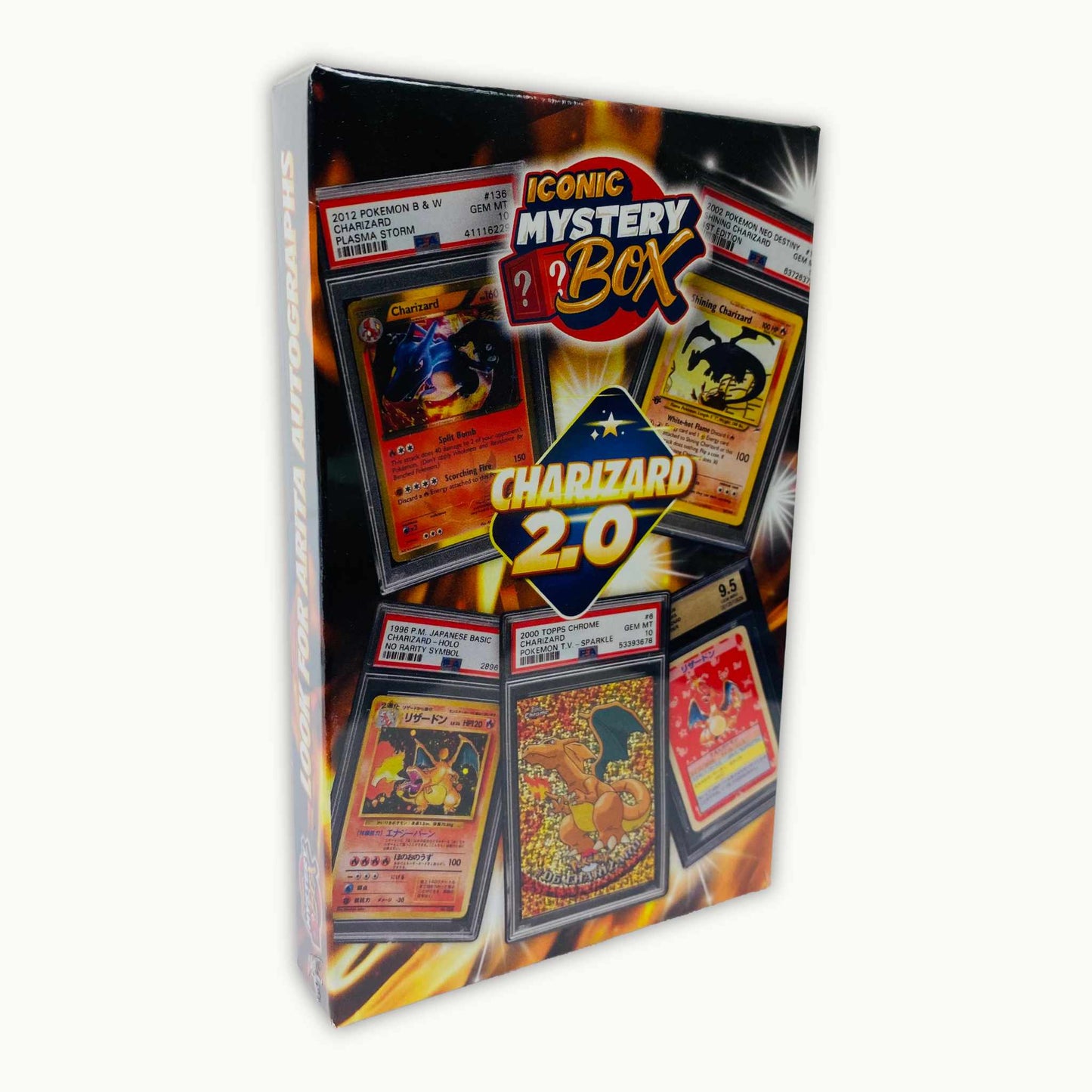 Angle side of Iconic Mystery Box Charizard 2.0