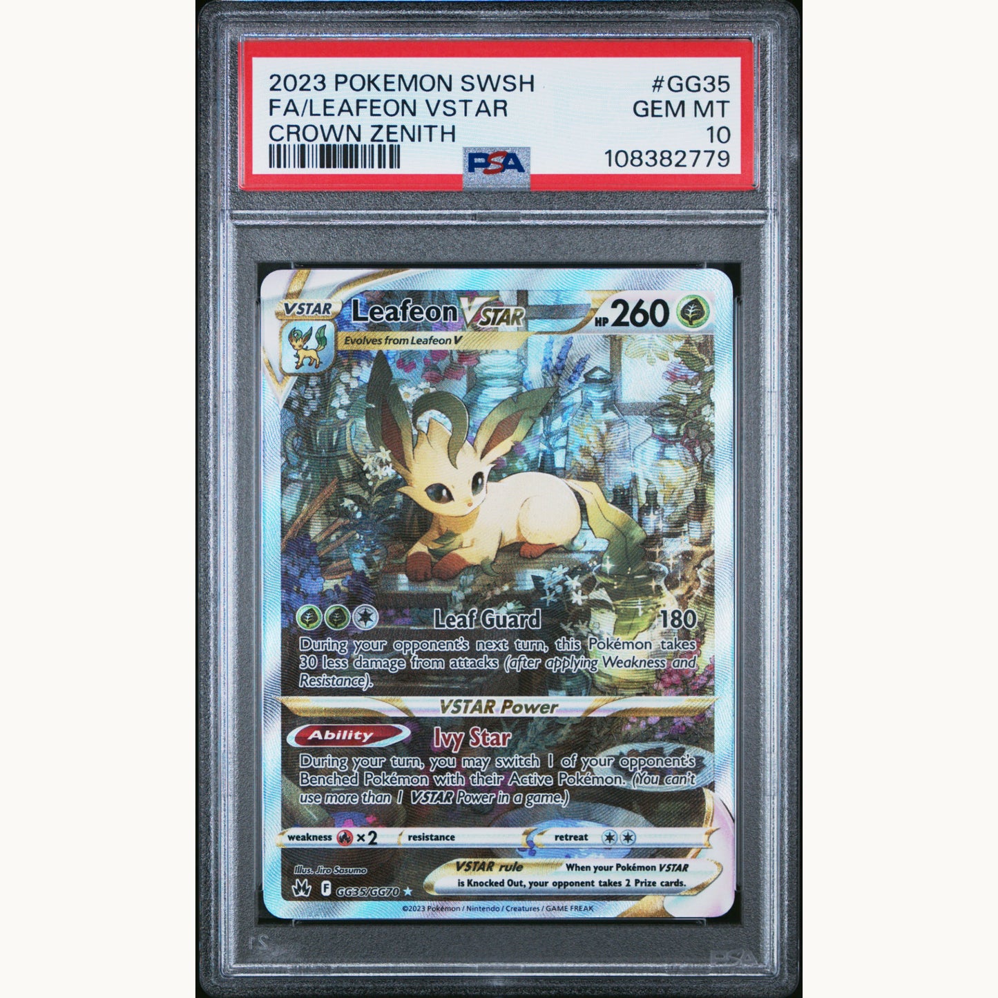 PSA 10 LEAFEON VSTAR #GG35 (ENG)