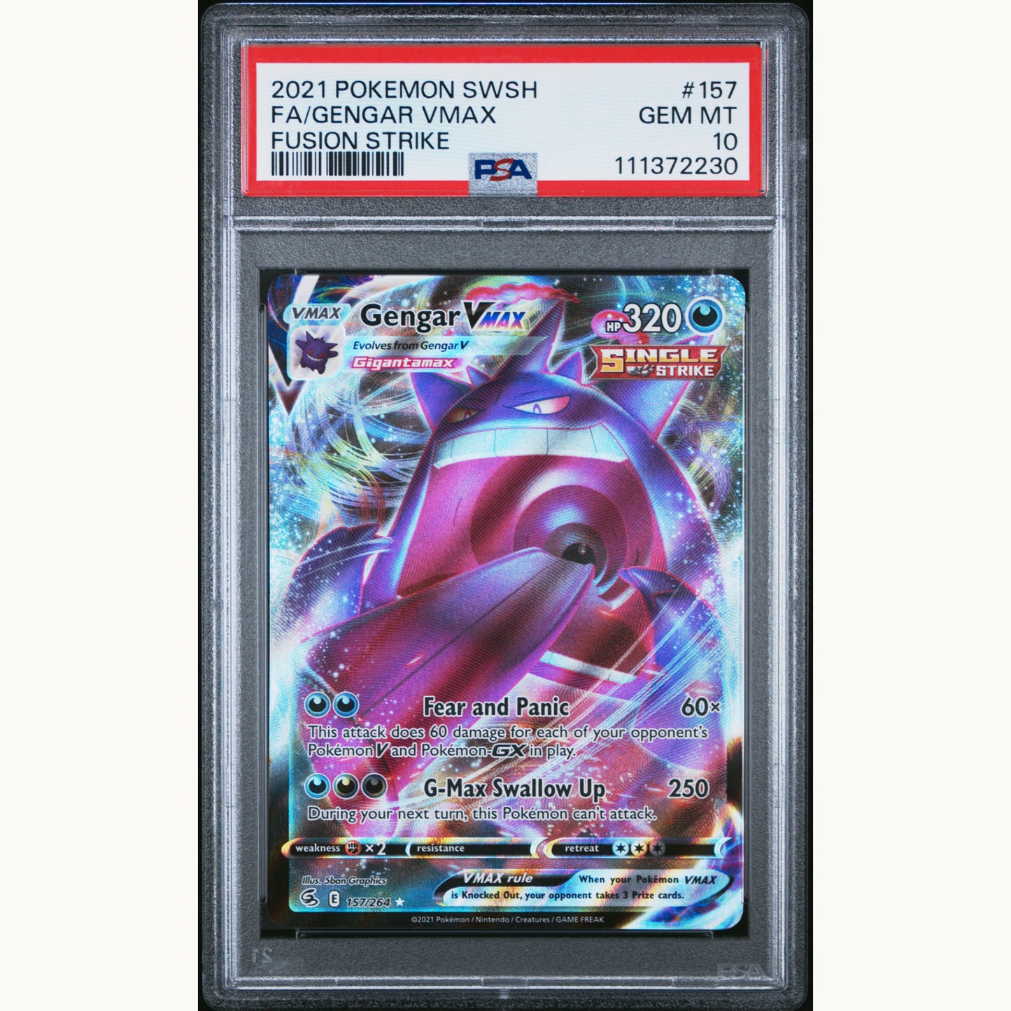 PSA 10 GENGAR VMAX 157 (ENG)