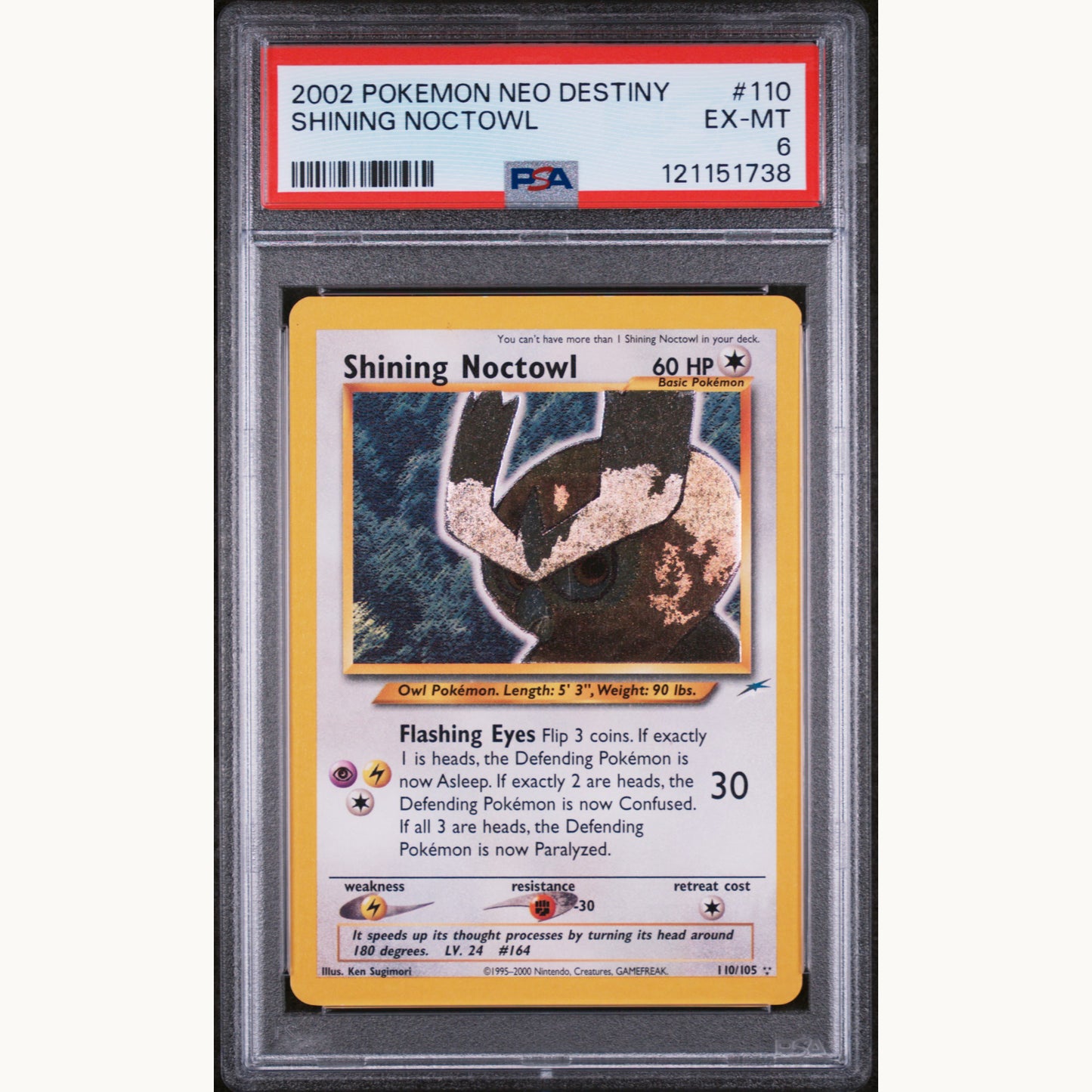PSA 6 SHINING NOCTOWL 110 (ENG)