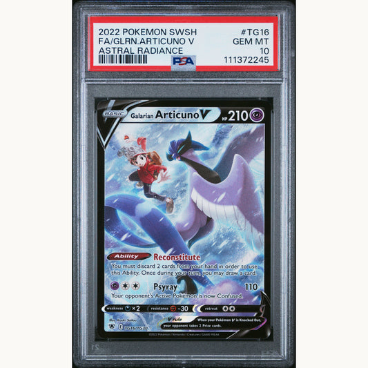 PSA 10 GALARIAN ARTICUNO V #TG16 (ENG)