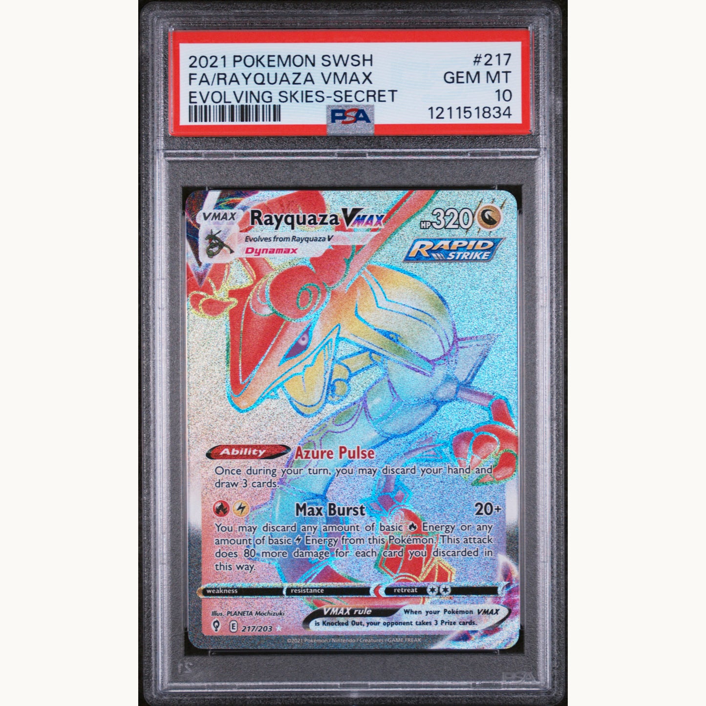 PSA 10 RAYQUAZA 217 (ENG)