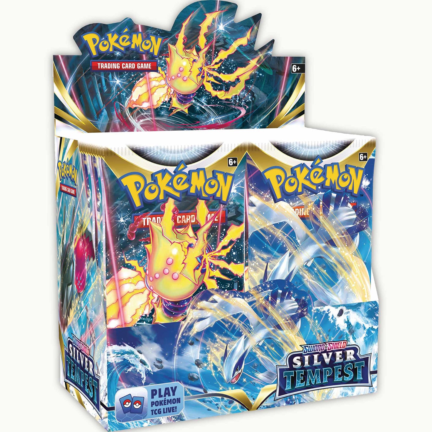 Frontside of Pokémon Sword & Shield Silver Tempest Boosterbox