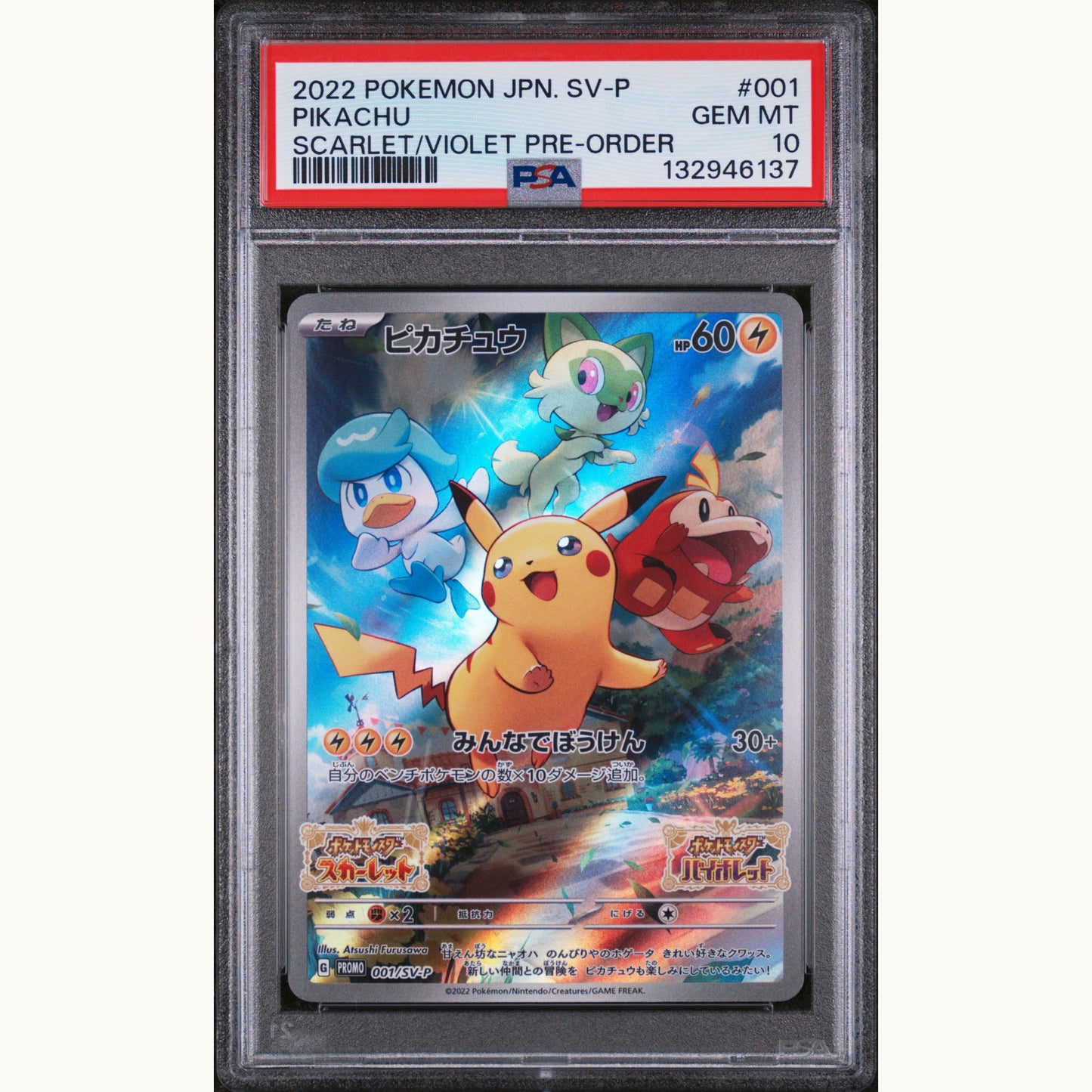 PSA 10 PIKACHU 001 (JP)