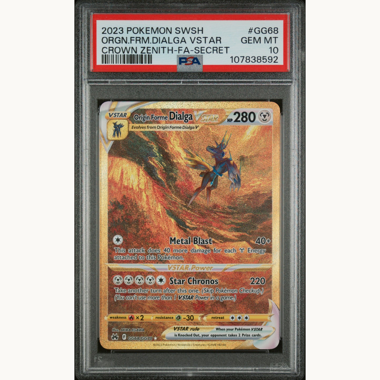 PSA 10 ORIGIN FORME DIALGA GG68