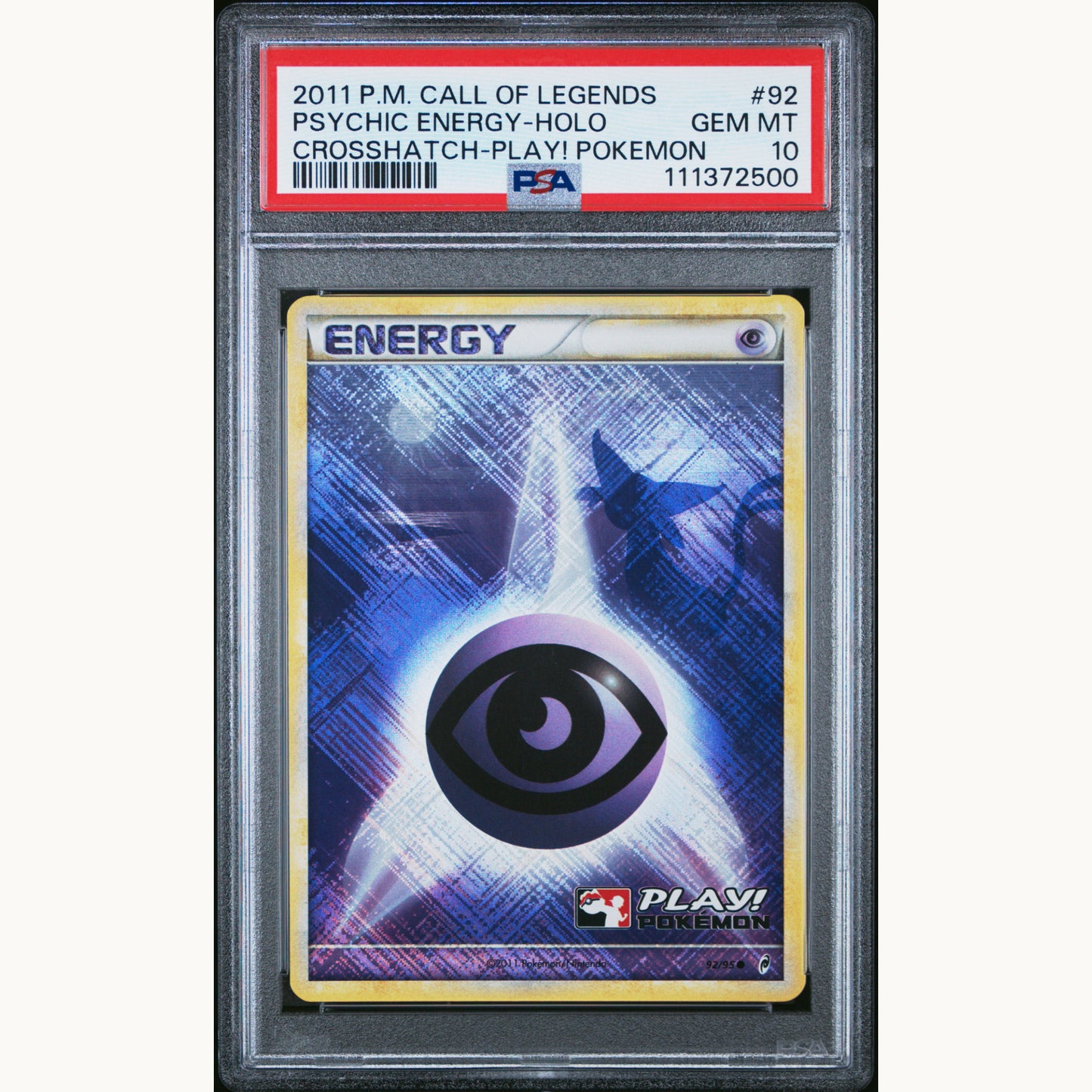 PSA 10 PSYCHIC ENERGY HOLO PLAY! POKEMON 92 (ENG)