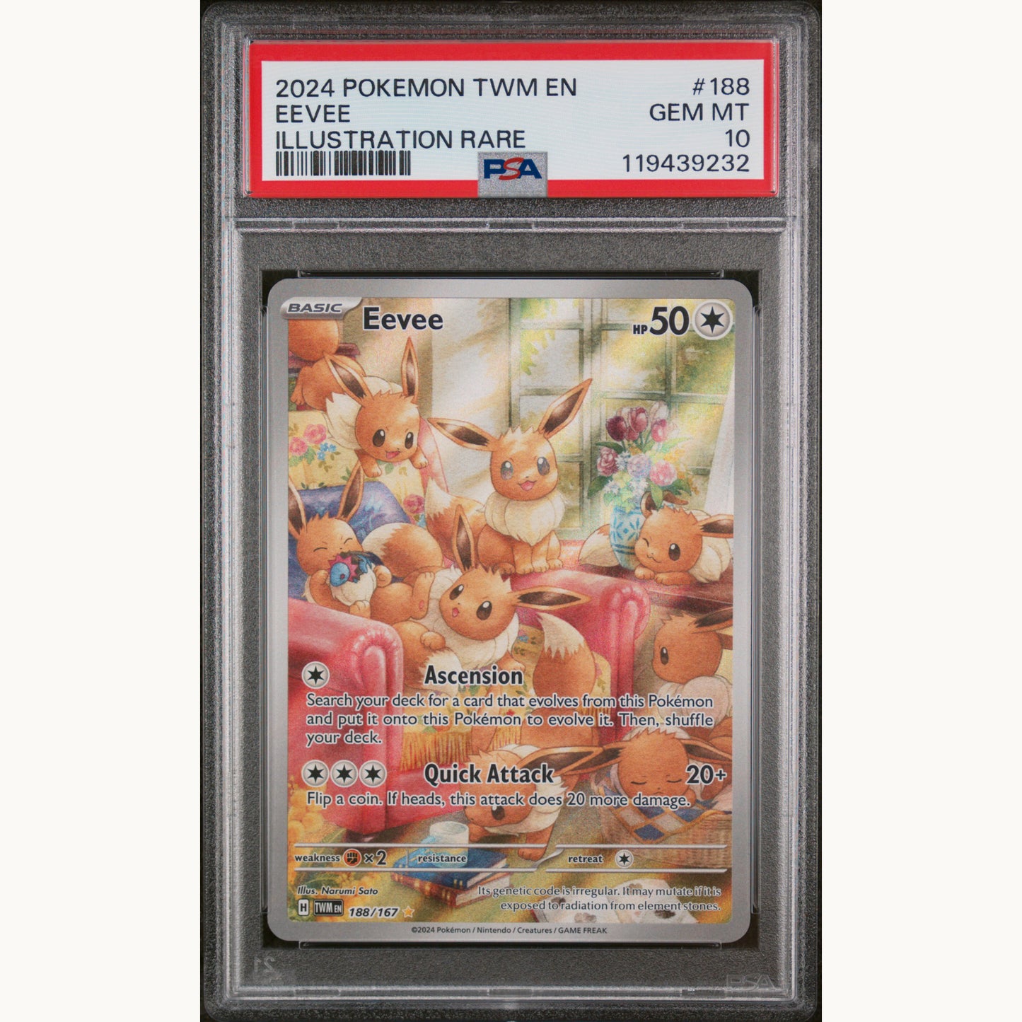 PSA 10 EEVEE 188 (ENG)