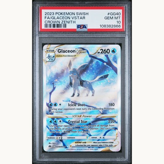 PSA 10 GLACEON VSTAR #GG40 (ENG)