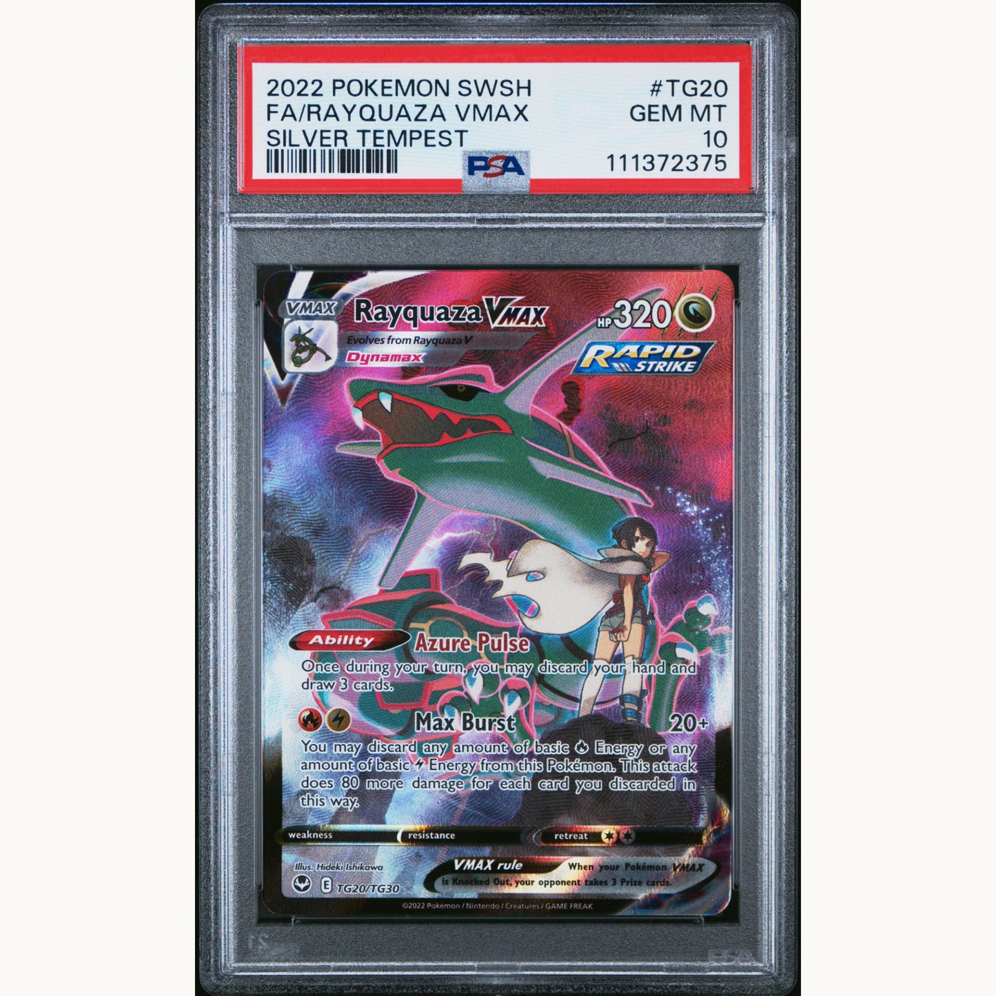 PSA 10 RAYQUAZA #TG20 (ENG)