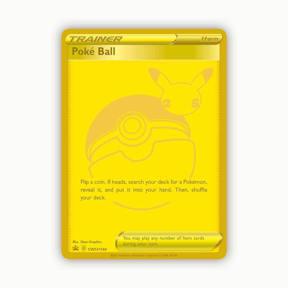 Front side Pokémoncard Poké Ball #SWSH146