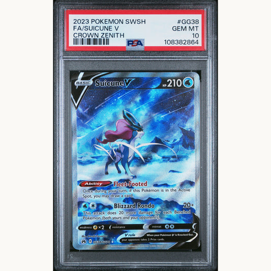 PSA 10 SUICUNE V #GG38 (ENG)