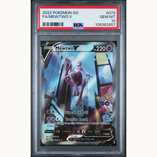 PSA 10 MEWTWO V #072 (ENG)