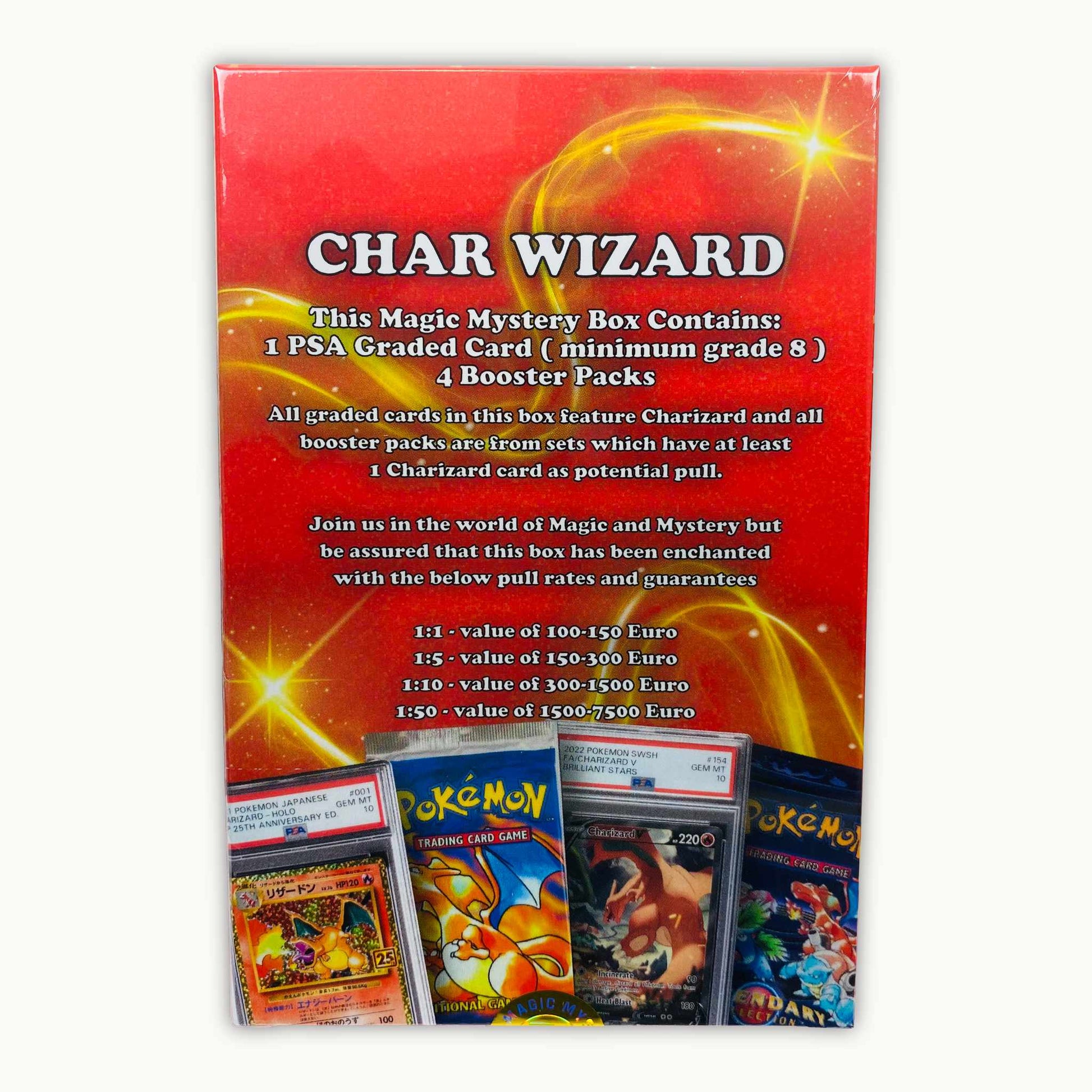 Back side of Magic Mystery - Char Wizard Magic Mystery Box