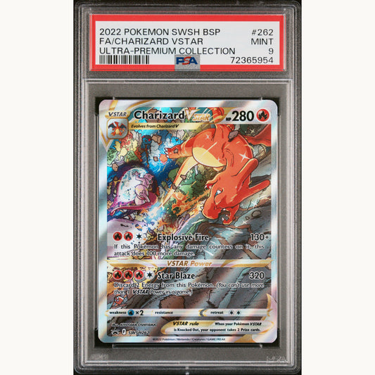 PSA 9 CHARIZARD VSTAR #262 BSP (ENG)