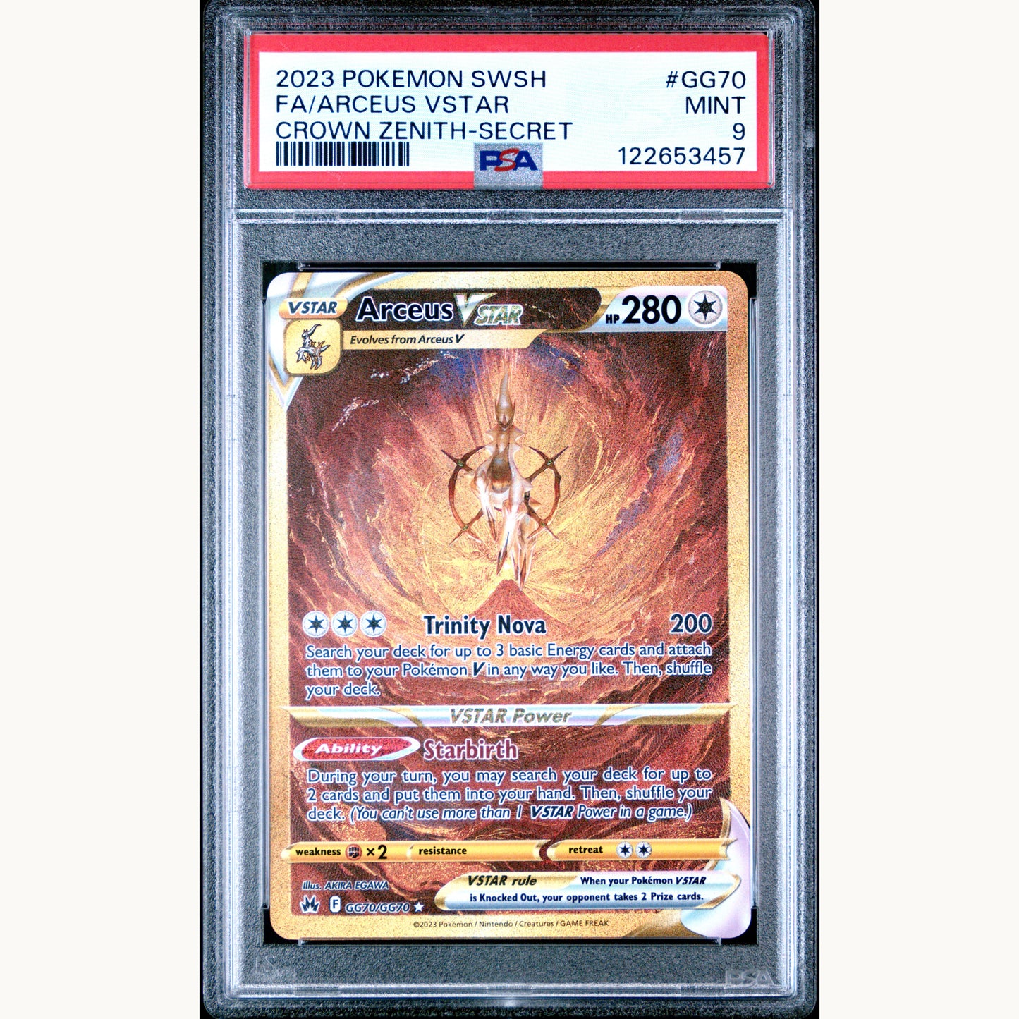 SET: PSA 9 GIRATINA GG69 / ARCEUS GG70 / DIALGA GG68 / PALKIA GG67 (ENG)