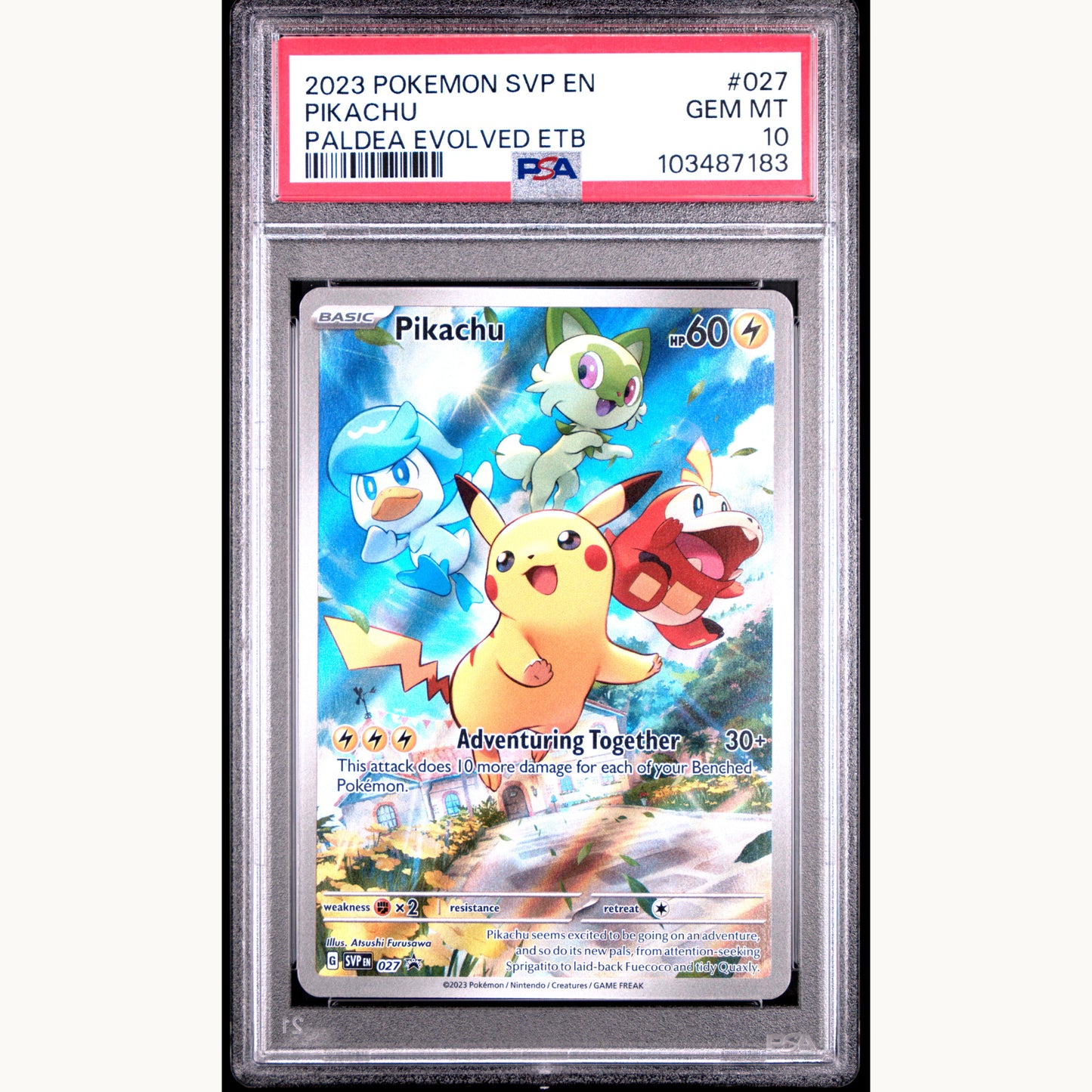 PSA 10 Pikachu #027 Paldea Evolved (ENG)