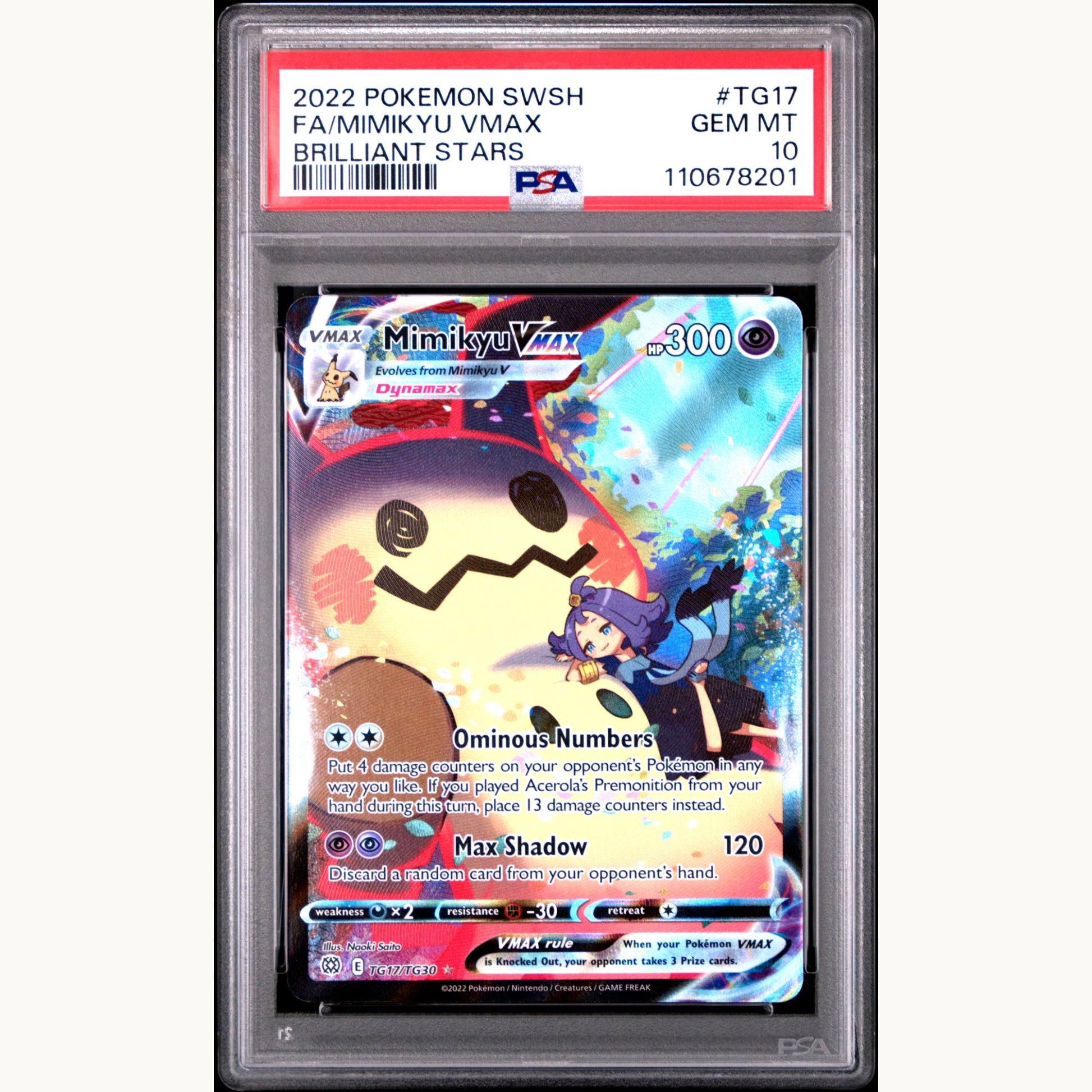 PSA 10 MIMIKYU TG17 (ENG)