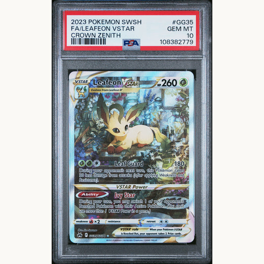 PSA 10 LEAFEON VSTAR #GG35 (ENG)
