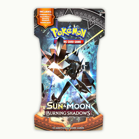 FRONTSIDE OF Sleeved Burning Shadows Boosterpack