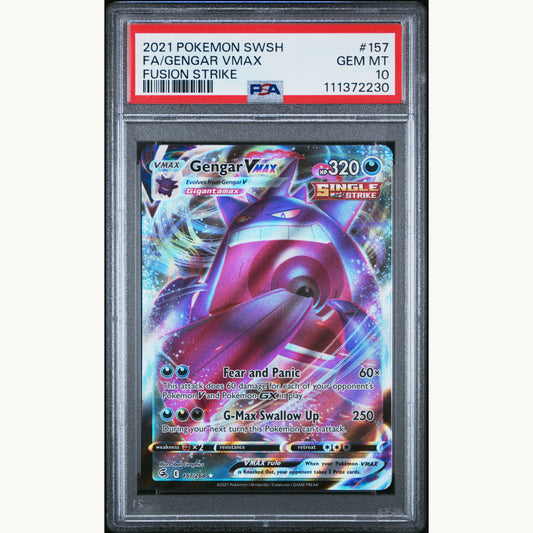 PSA 10 GENGAR VMAX 157 (ENG)