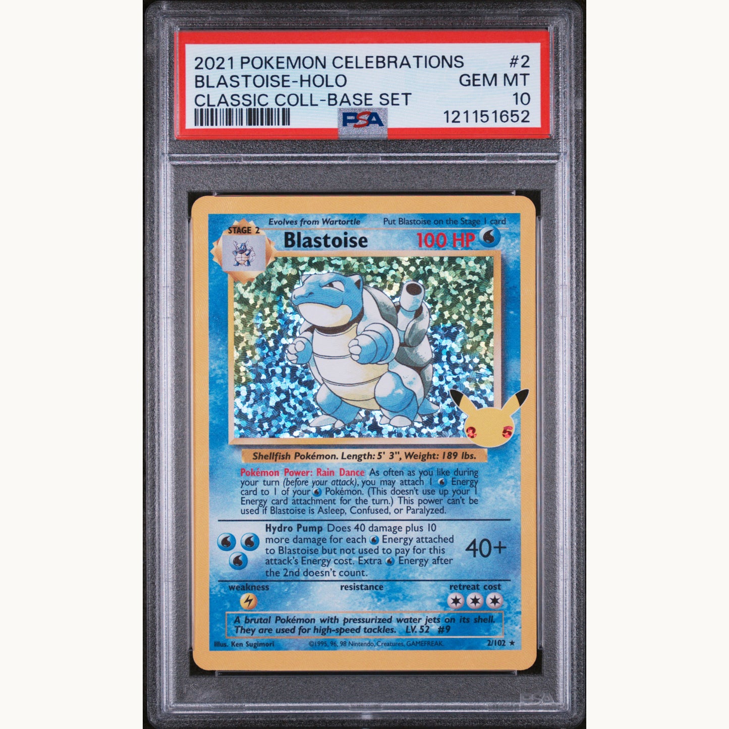 PSA 10 SET: BLASTOISE HOLO 2 / CHARIZARD HOLO 4 / VENUSAUR HOLO 15 (ENG)