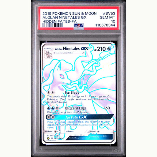 PSA 10 ALOLAN NINETALES GX #SV53 (ENG)