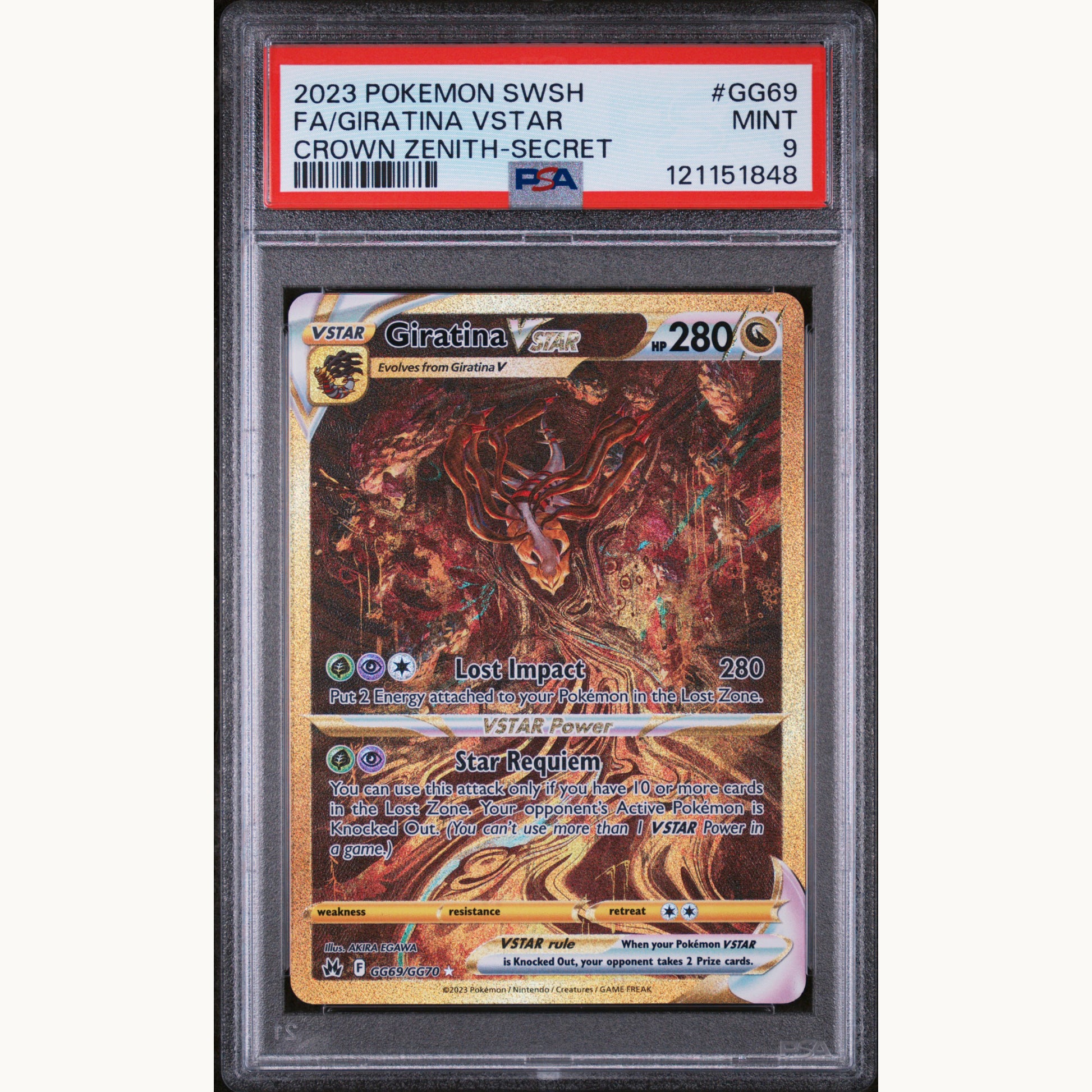 SET: PSA 9 GIRATINA GG69 / ARCEUS GG70 / DIALGA GG68 / PALKIA GG67 (ENG)