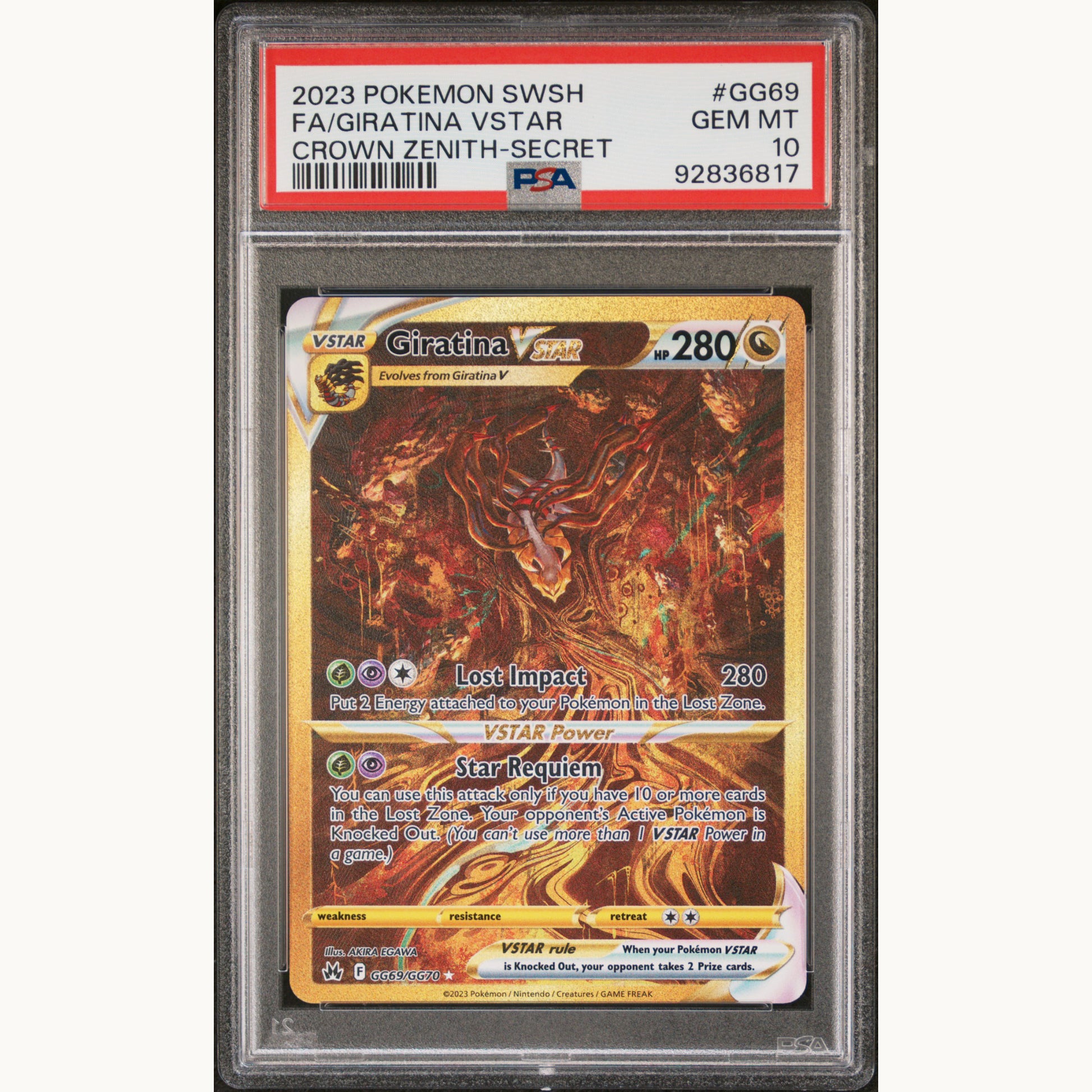 PSA 10 GIRATINA GG69 (ENG)