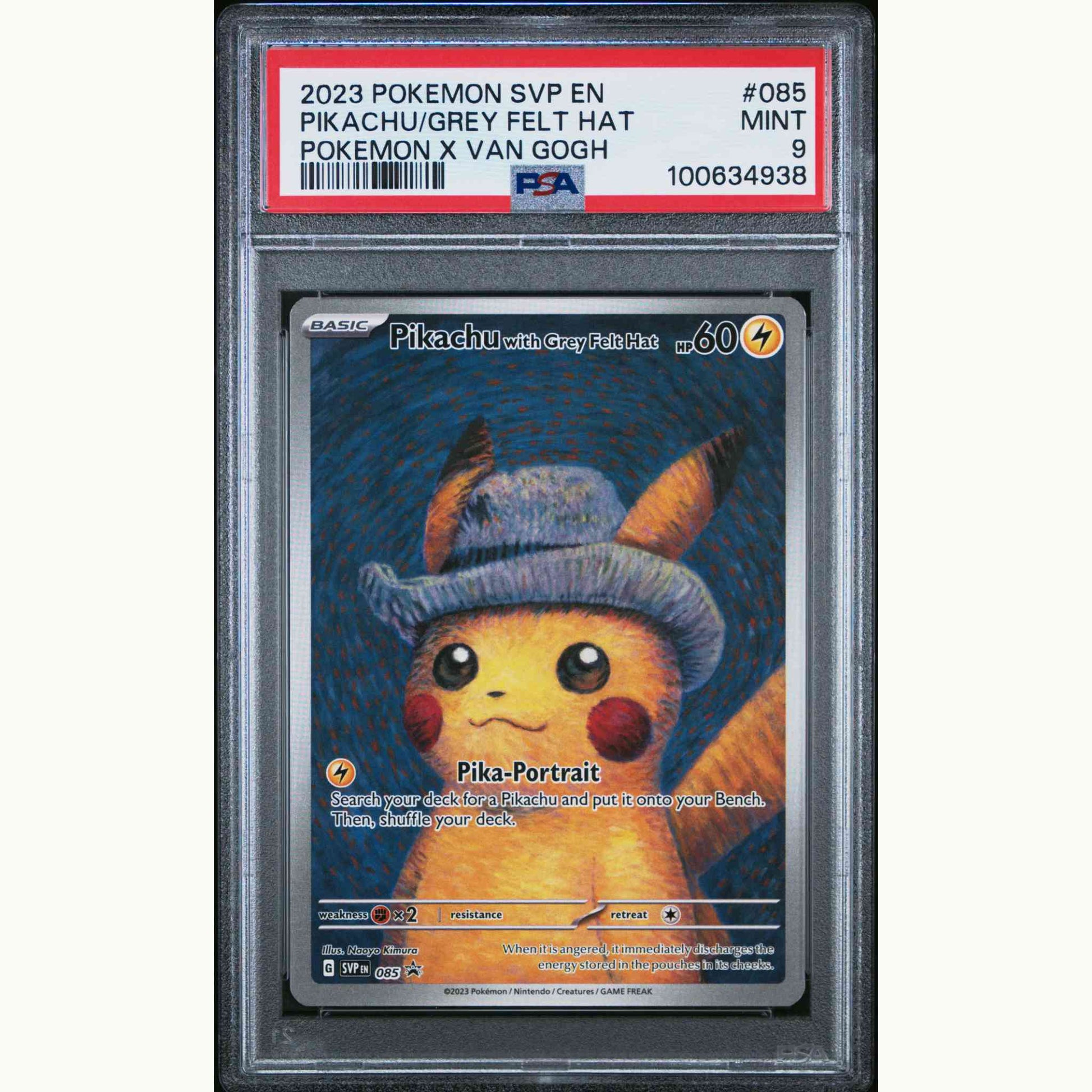 PSA 10 Pikachu With Grey Felt Hat #085 (ENG)