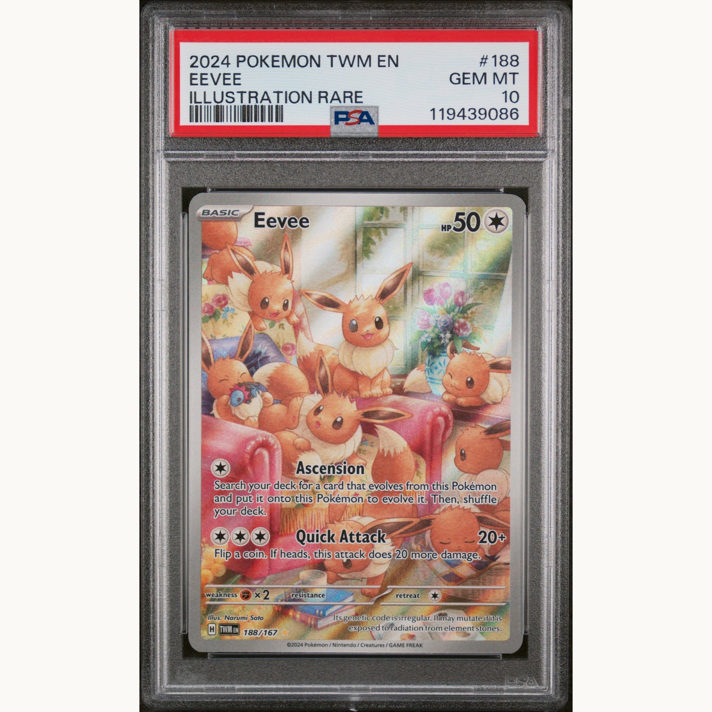 PSA 10 EEVEE 188 (ENG)