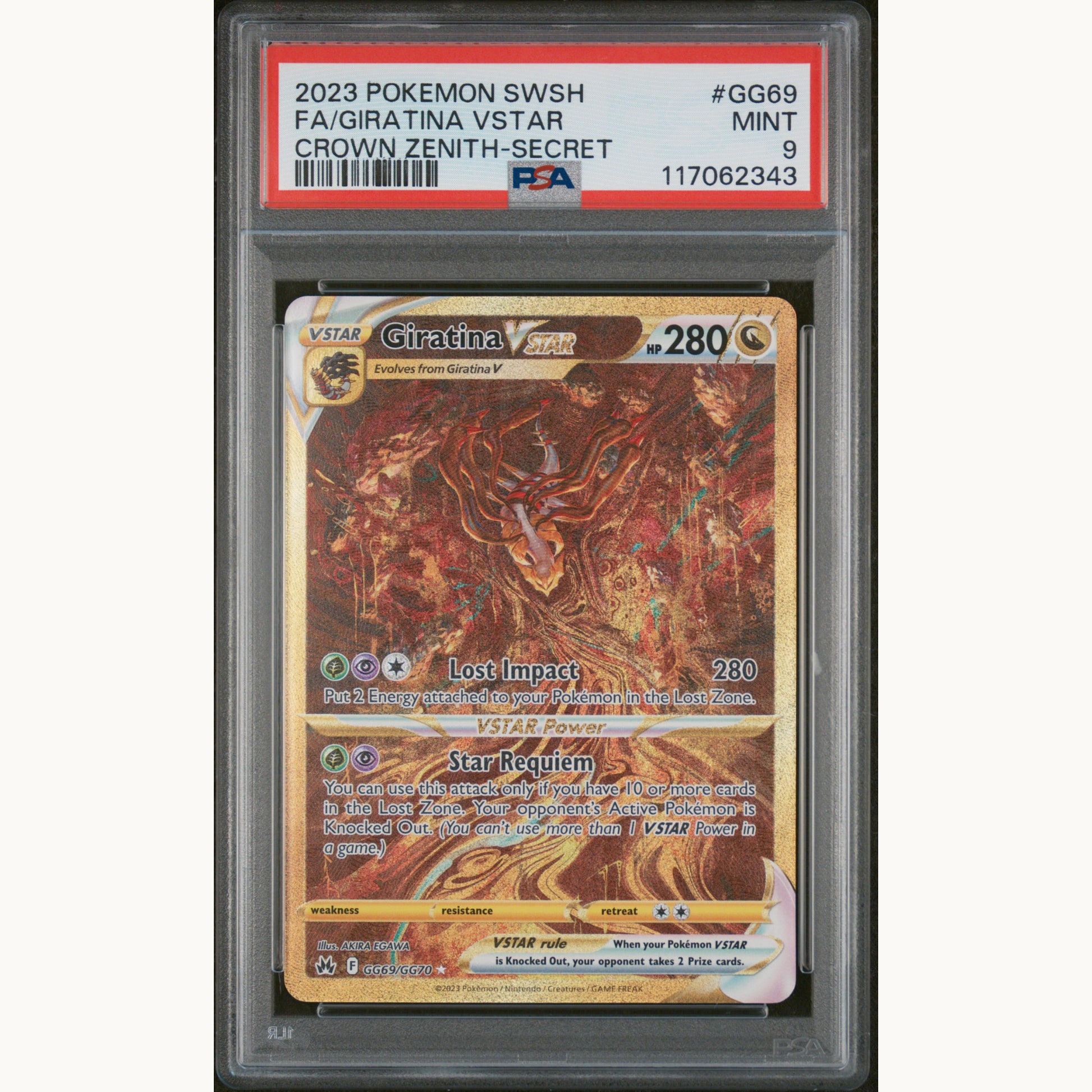 SET: PSA 9 GIRATINA GG69 / ARCEUS GG70 / DIALGA GG68 / PALKIA GG67 (ENG)
