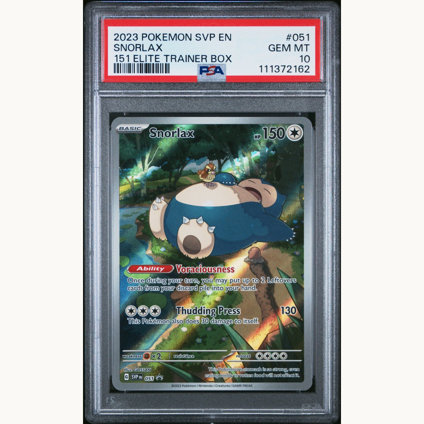 PSA 10 SNORLAX 051 (ENG)