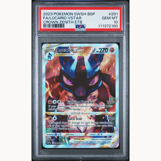 PSA 10 LUCARIO VSTAR 291 (ENG)