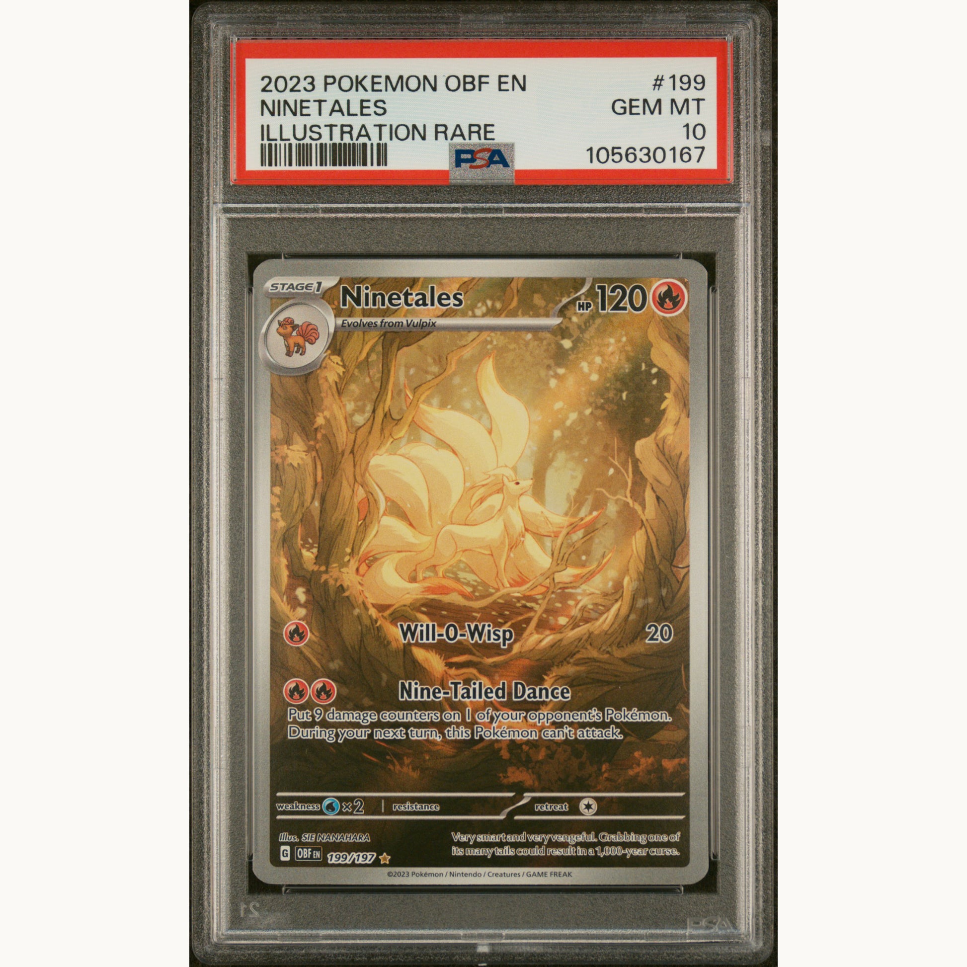 PSA 10 NINETALES 199 (ENG)