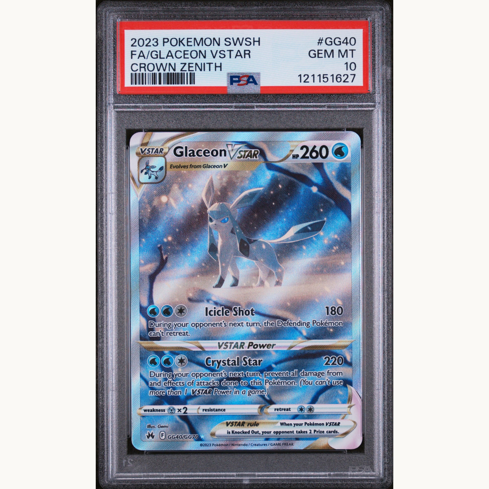 PSA 10 GLACEON GG40 (ENG)