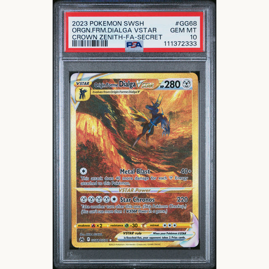 PSA 10 ORIGIN FORME DIALGA VSTAR GG68 (ENG)
