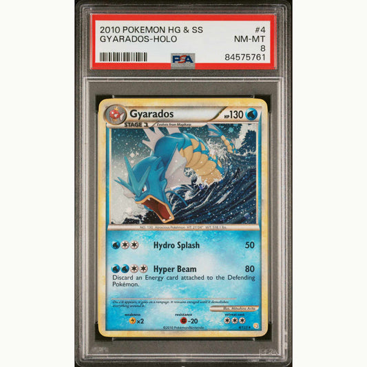 PSA8 Gyarados-Holo #4  HEARTGOLD & SOULSILVER