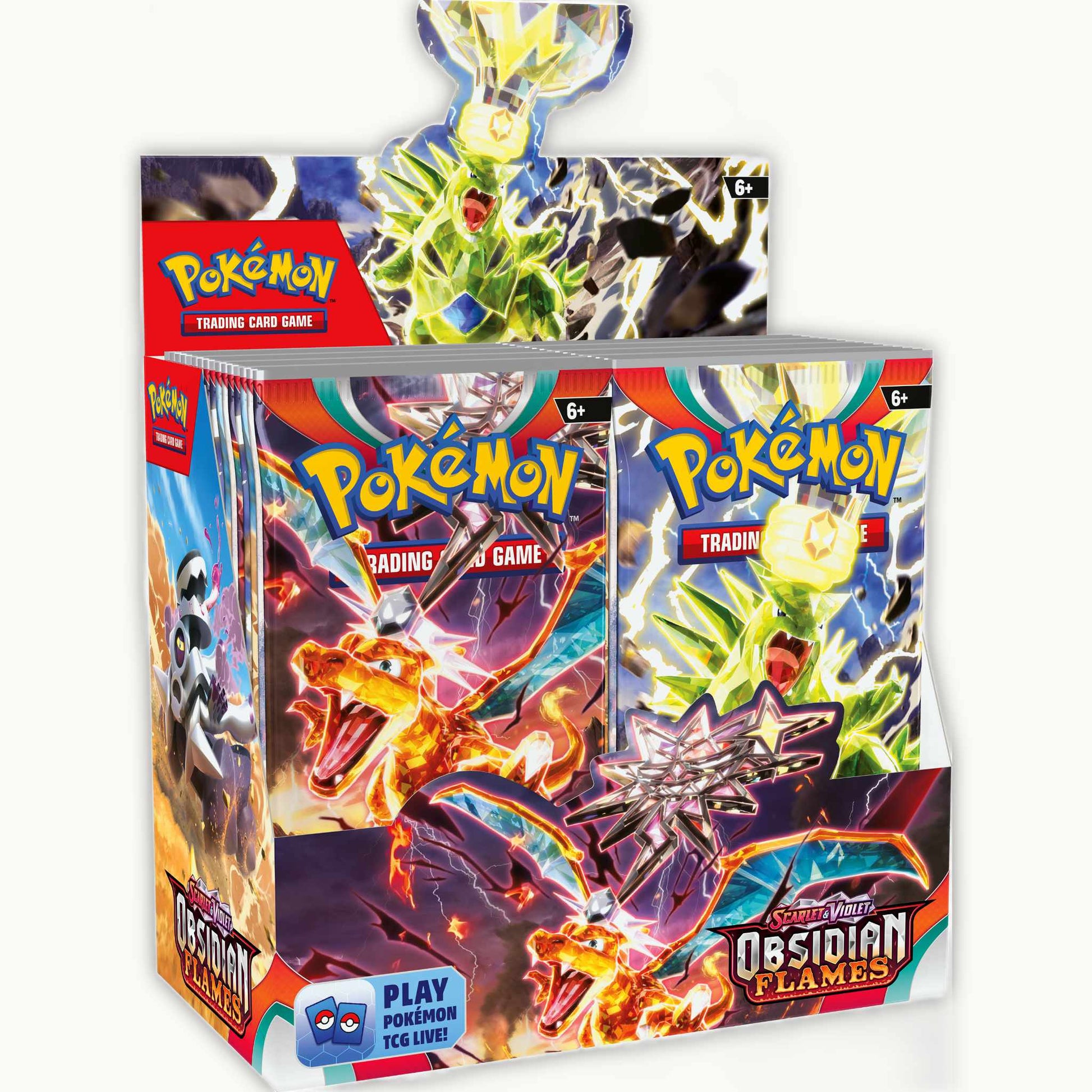 Frontside of Pokémon Scarlet & Violet Obsidian Flames Boosterbox