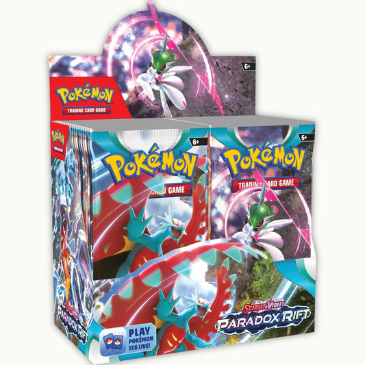 Frontside of Pokémon Scarlet & Violet Paradox Rift Boosterbox