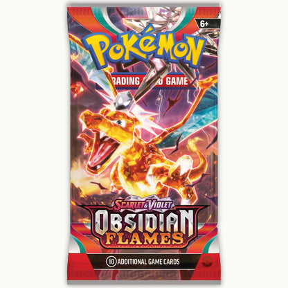 Charizard Artwork of 1 Pokémon Scarlet & Violet Obsidian Flames Boosterpack
