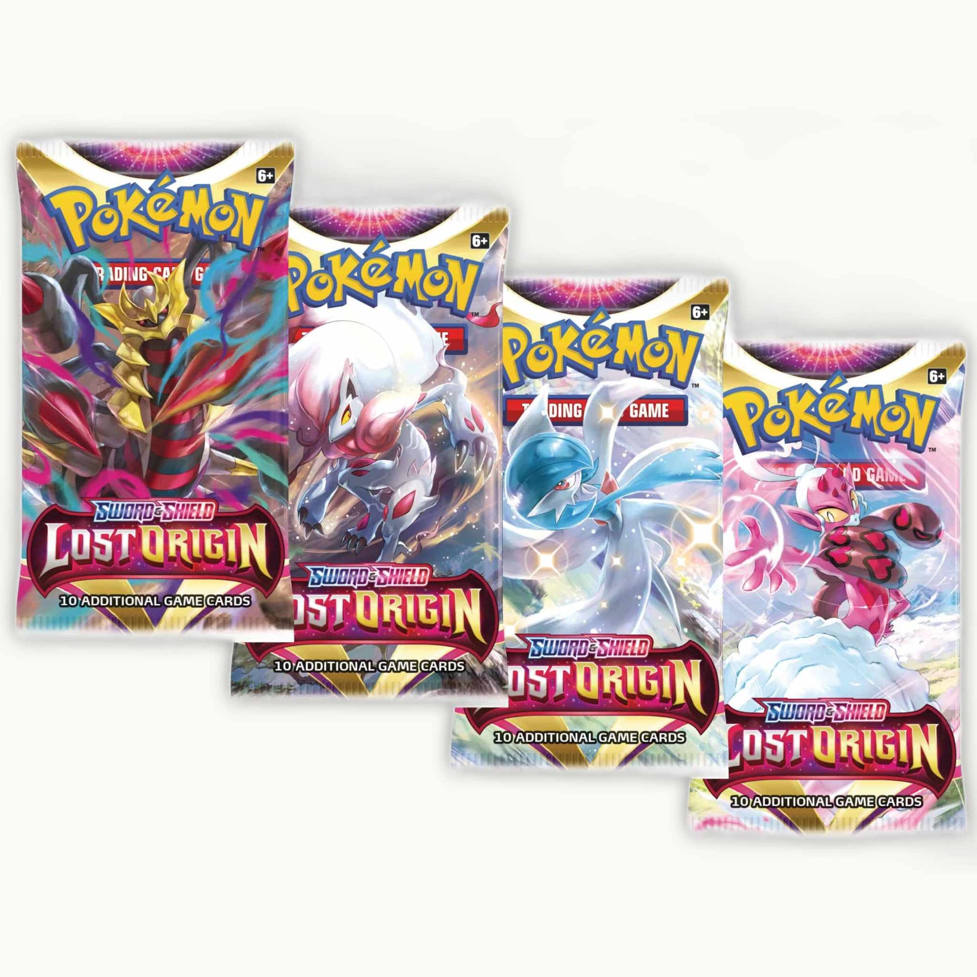 4 Pokémon boosterpacks artwork Lost Origin