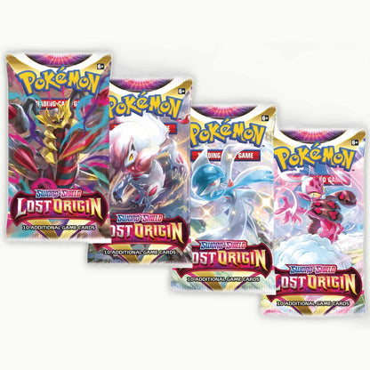 4 Pokémon boosterpacks artwork Lost Origin