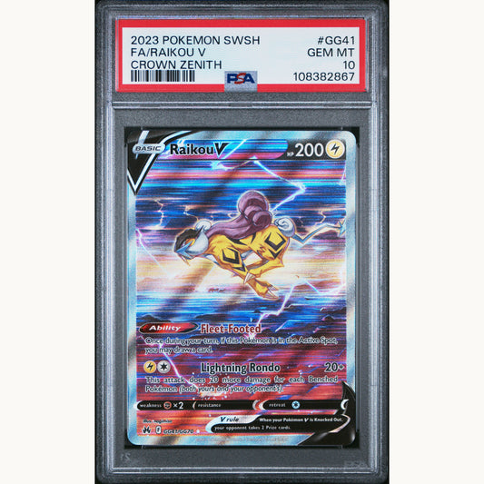 PSA 10 RAIKOU V #GG41 (ENG)