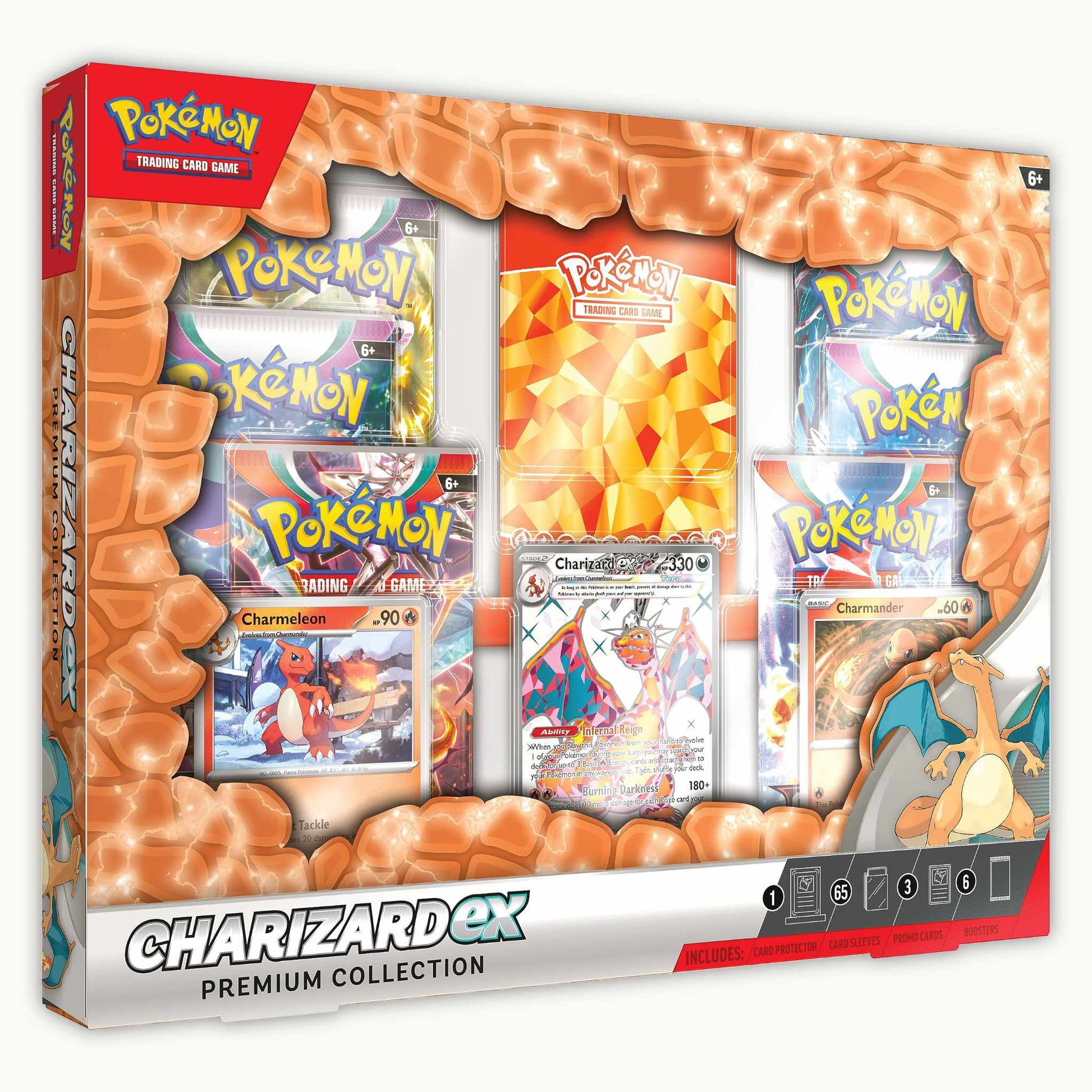 Frontside of Pokémon Charizard ex Premium Collection box