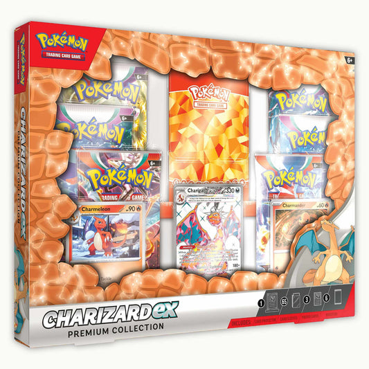 Frontside of Pokémon Charizard ex Premium Collection box