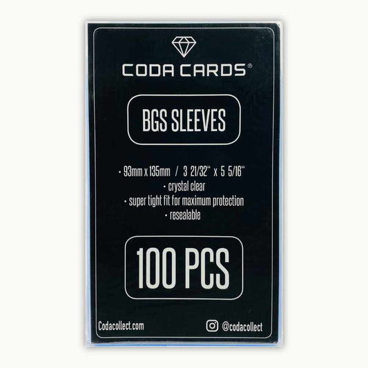Frontside of BGS Sleeves 100 pieces by Coda Collect