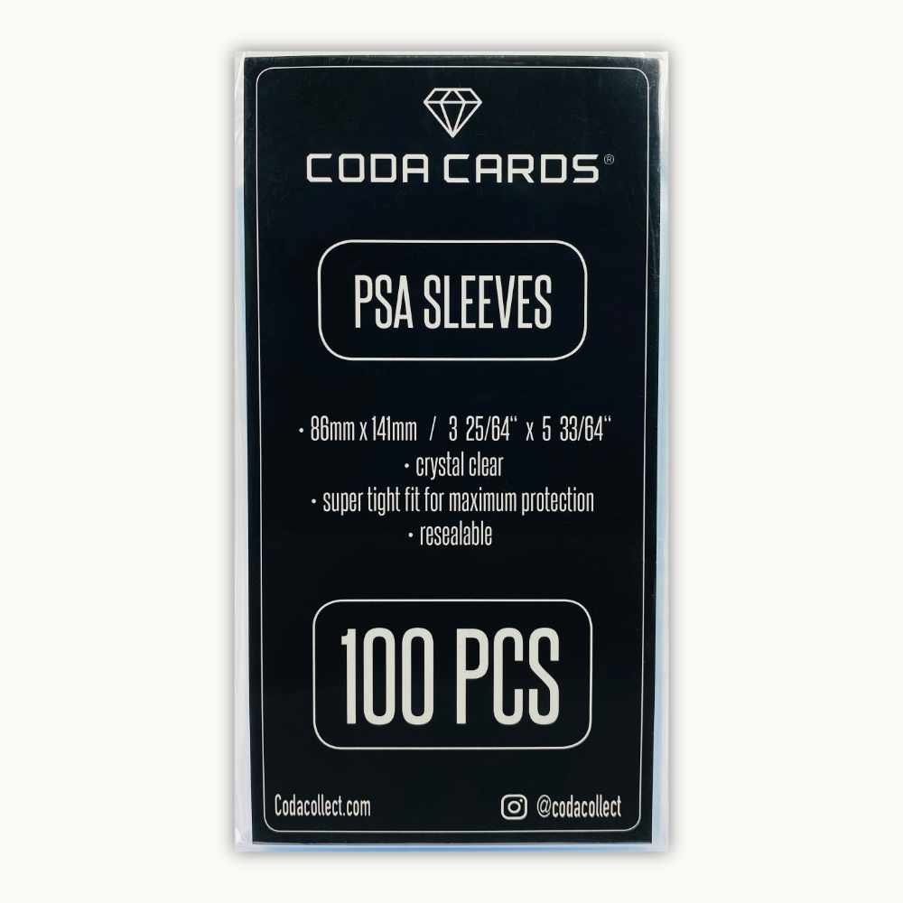 Frontside of PSA Sleeves 100 pieces by Codacollect
