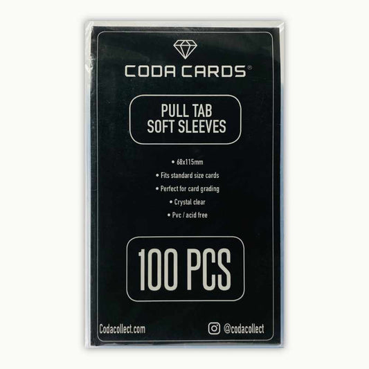 Frontside of Pull Tab Soft Sleeves 100 pieces by Codacollect
