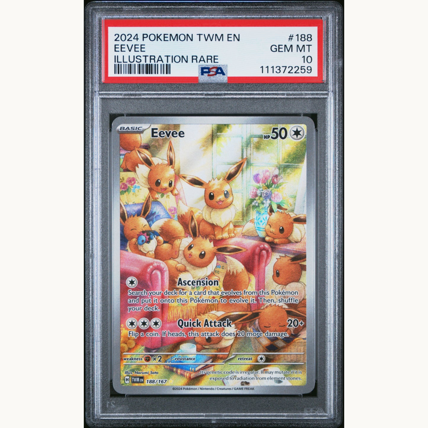 PSA 10 EEVEE 188 (ENG)